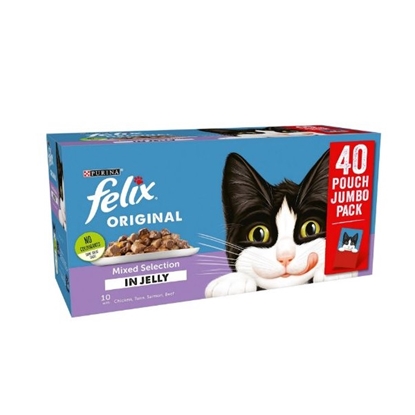 Picture of Felix Original Pouch Mixed Selection in Jelly 40x100g